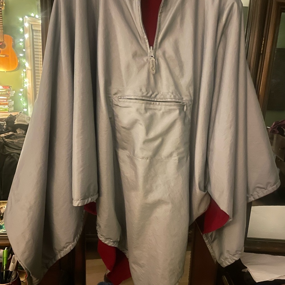 LADIES REVERSIBLE PONCHO